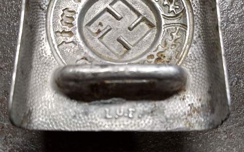 Polizei buckle L.U.F. with belt