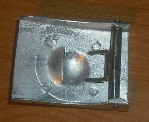 Aluminum POLICE Belt buckle marked OLC ??