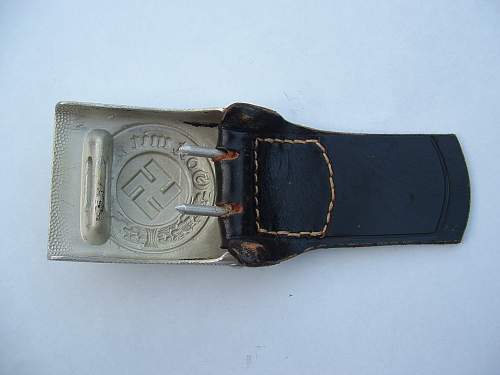 C.T.D. tabbed aluminum Police buckle - EM/NCO