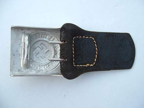 C.T.D. tabbed aluminum Police buckle - EM/NCO