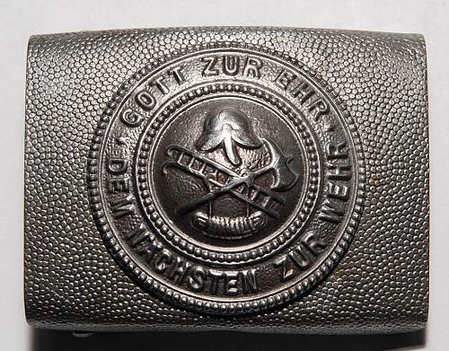 Feuerwehr buckle. post war?