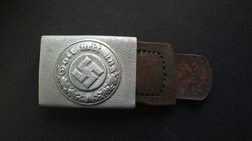 Cut off polizei buckle