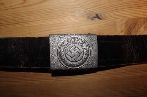 Gendarmerie belt and buckle set