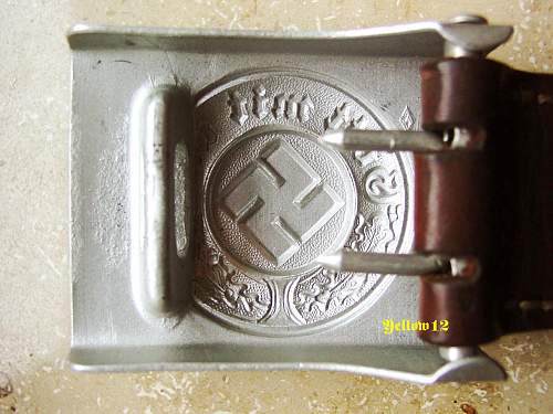 Police belt buckle R.S.S.