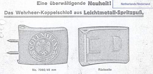 Polizei Flat Back buckles