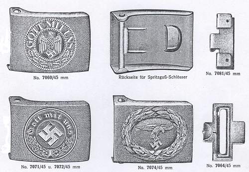 Polizei Flat Back buckles