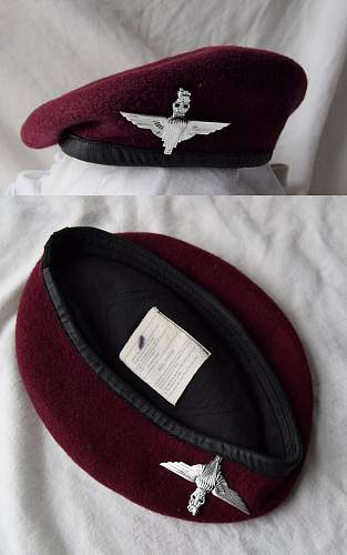 post war British Parachute regiment and Airborne forces maroon berets