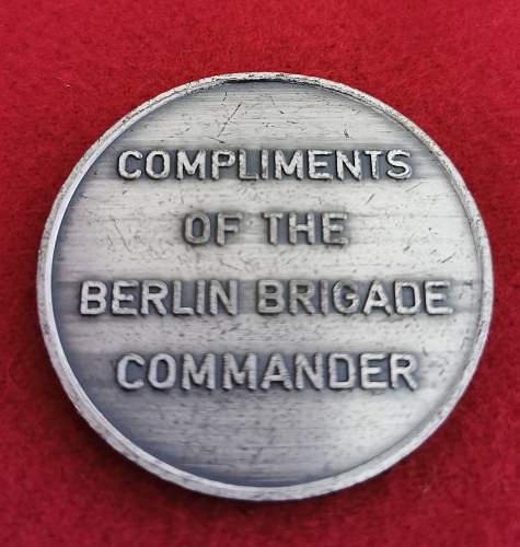 Berlin Brigade Challenge Coin
