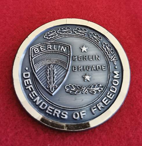 Berlin Brigade Challenge Coin