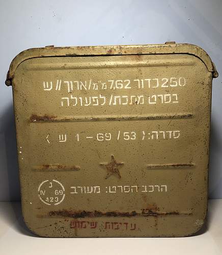 Israeli Maxim/PKM 250 round ammo box