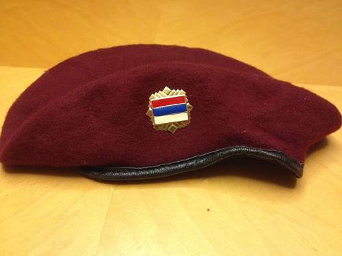 Serbian Krajina war berets