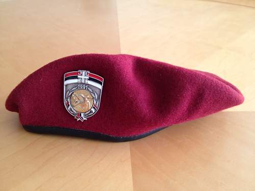 Serbian Krajina war berets