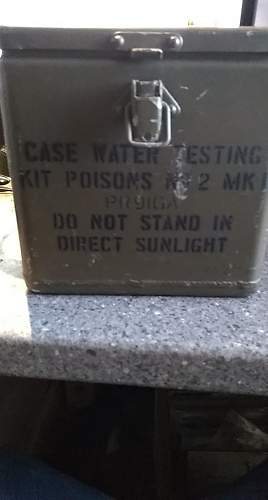 British/NATO Water testing Kit Poisons No.2 Mk 1