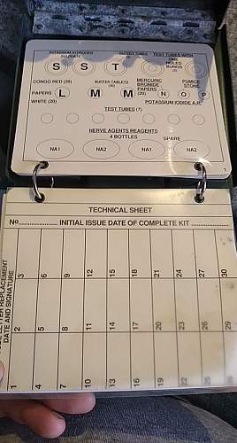 British/NATO Water testing Kit Poisons No.2 Mk 1