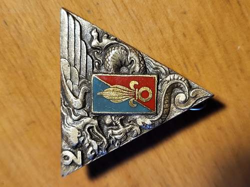French 1950's (?) 2ieme REP pin insignia