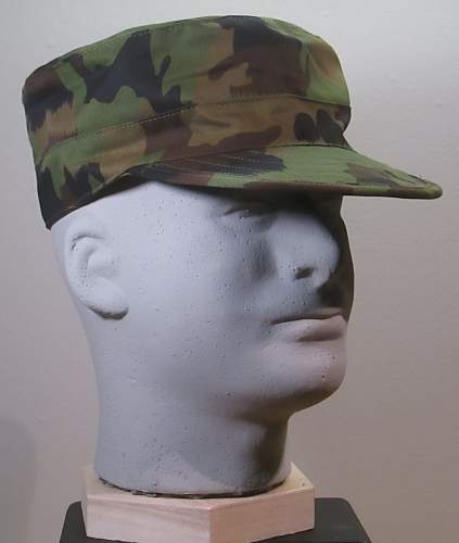 Post WW 2 cloth field headgear.