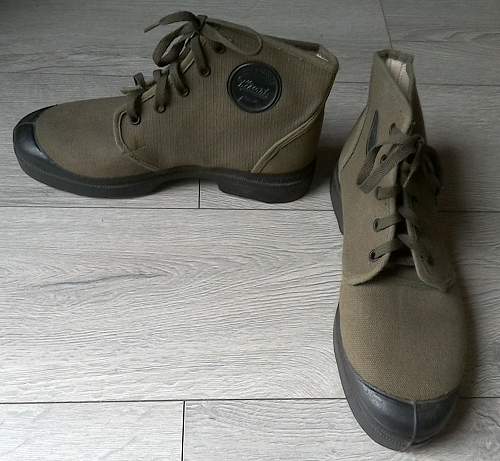 French Pataugas/Chaussures de brousse Francaises (French bush/jungle boots).