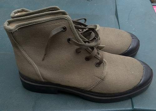 French Pataugas/Chaussures de brousse Francaises (French bush/jungle boots).