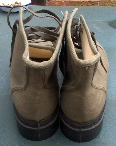 French Pataugas/Chaussures de brousse Francaises (French bush/jungle boots).