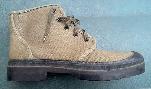 French Pataugas/Chaussures de brousse Francaises (French bush/jungle boots).