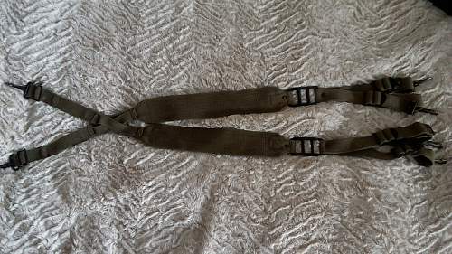 French TAP Model 50 Suspenders/Shoulder Straps (Brelage/bretelles de suspension TAP modèle 50)