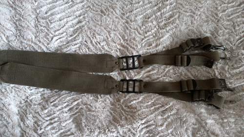 French TAP Model 50 Suspenders/Shoulder Straps (Brelage/bretelles de suspension TAP modèle 50)