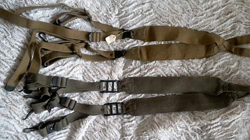 French TAP Model 50 Suspenders/Shoulder Straps (Brelage/bretelles de suspension TAP modèle 50)