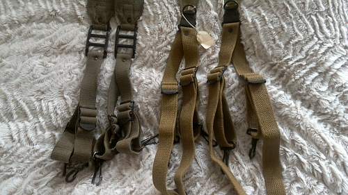 French TAP Model 50 Suspenders/Shoulder Straps (Brelage/bretelles de suspension TAP modèle 50)