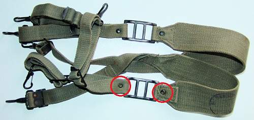 French TAP Model 50 Suspenders/Shoulder Straps (Brelage/bretelles de suspension TAP modèle 50)