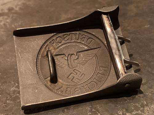 Bahnpolizei / Bahnschutz enlisted man’s buckle