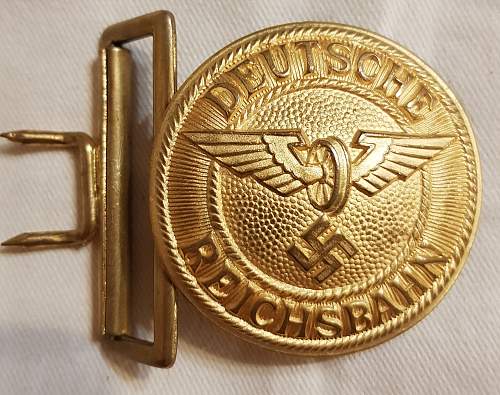 Rare DRB officer buckle in gold