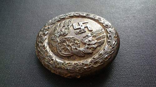 Ground dug Deutsche Reichsbahn buckle