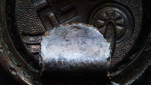 Ground dug Deutsche Reichsbahn buckle