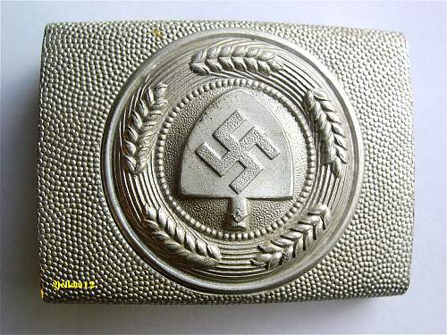 Reichsarbeitsdienst Parade buckle