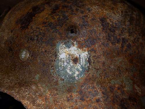 German helmet from Stalingrad