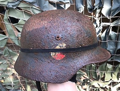 Nice german m35 dd dug relic helmet I bought