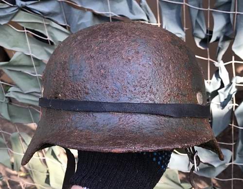 Nice german m35 dd dug relic helmet I bought