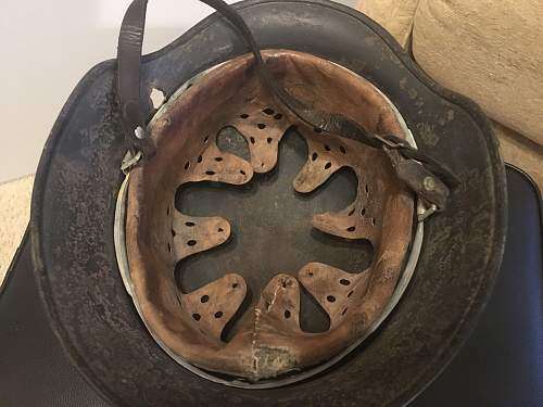 M40 Heer helmet recovered from clay