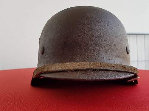 SS m35 SD SEMI RELIC HELMET.