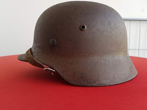 SS m35 SD SEMI RELIC HELMET.