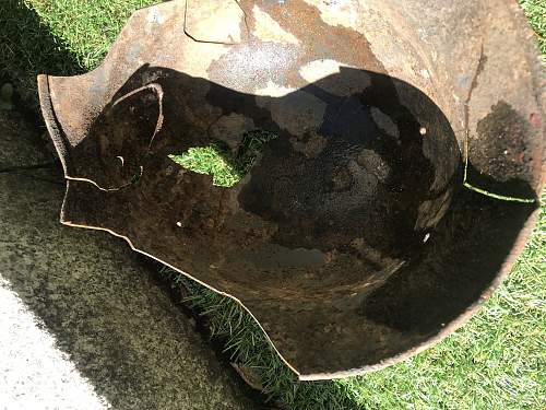 M35 Flak helmet in reliccondition with eagle and Lot