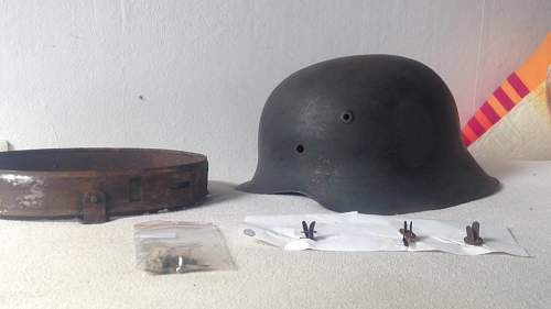 NS64 early ND M42 helmet semi-relic