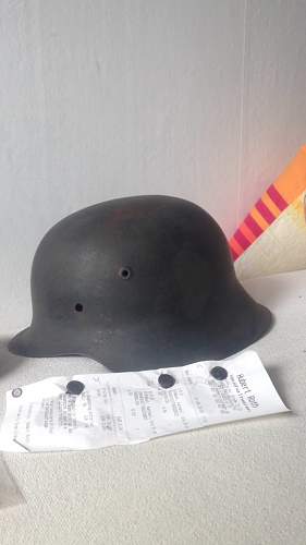NS64 early ND M42 helmet semi-relic