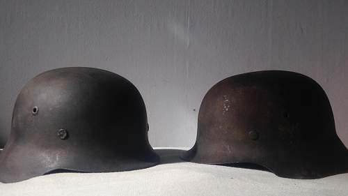 NS64 early ND M42 helmet semi-relic