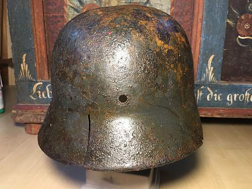 My relic condition Luftwaffe Helmet.