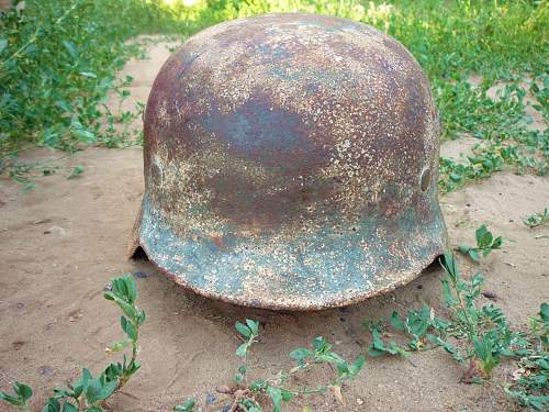 German helmet from Stalingrad