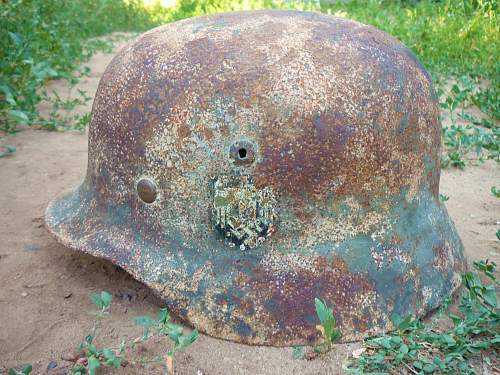 German helmet from Stalingrad