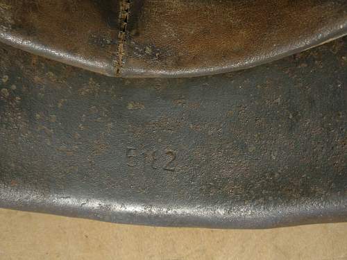 M42 SS helmet 5182 lot number unidentified maker