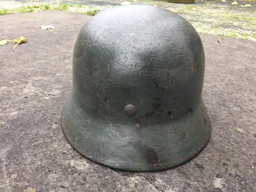 My new Italian front (?) M40 helmet.