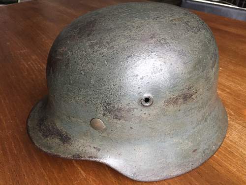 My new Italian front (?) M40 helmet.